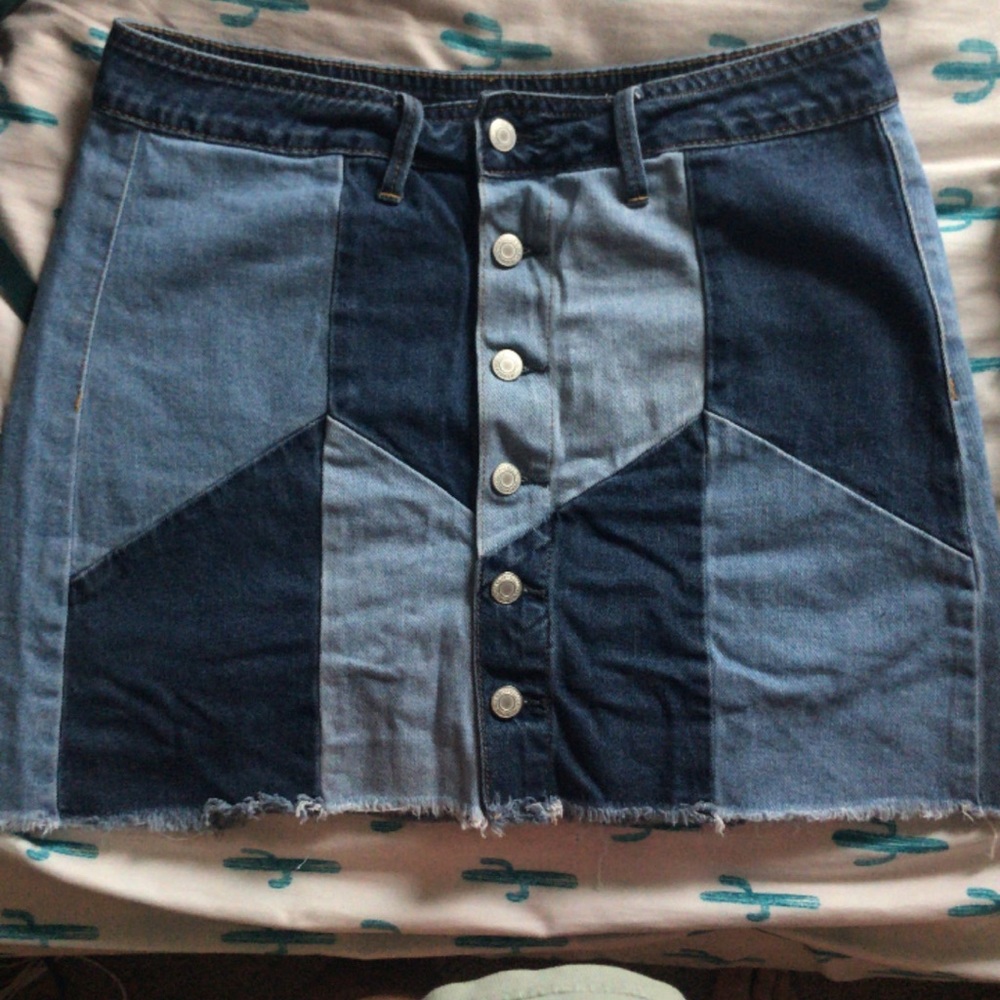 American Eagle Patchwork Skirt size 8